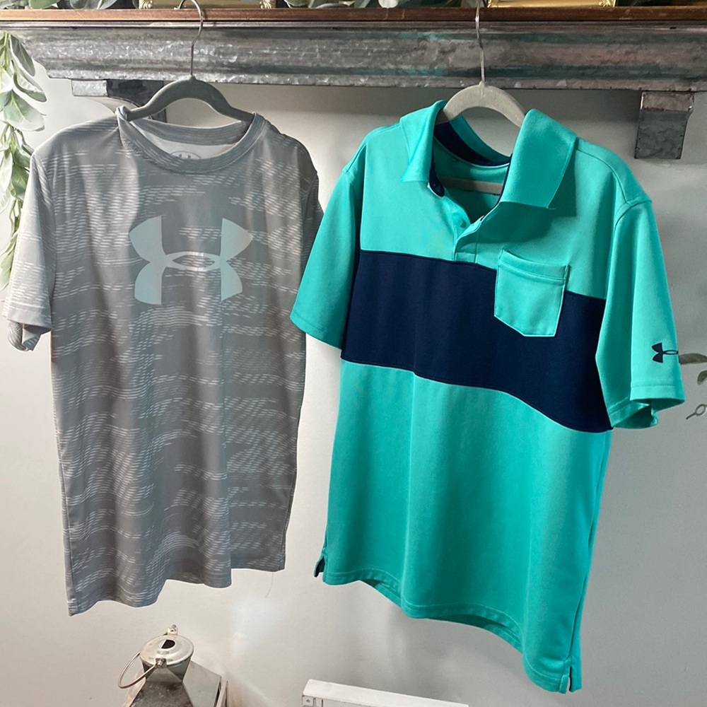 Under Armour | Set of two (2) | Tee & Polo | size Youth XL